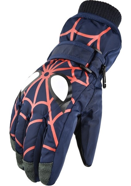 Kışlık Eldivenler Erkekler ve Kadınlar Için Dokunmatik Ekranlı Kayak Eldivenleri Kış Soğuk ve Rüzgar Geçirmez Kalın Pamuklu Sıcak Dış Mekan Bisiklet Eldivenleri (Lacivert) (Yurt Dışından) fiyatları