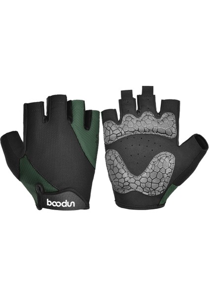 Bisiklet Eldivenleri Bisiklet Eldivenleri Dağ Yolu Kaymaz Şok Emici Ped Erkekler ve Kadınlar Için Nefes Alabilir Yarım Parmak Bisiklet-Yeşil(S) (Yurt Dışından)
