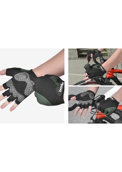 Bisiklet Eldivenleri Bisiklet Eldivenleri Dağ Yolu Kaymaz Şok Emici Ped Erkekler ve Kadınlar Için Nefes Alabilir Yarım Parmak Bisiklet-Yeşil(S) (Yurt Dışından) fırsatları