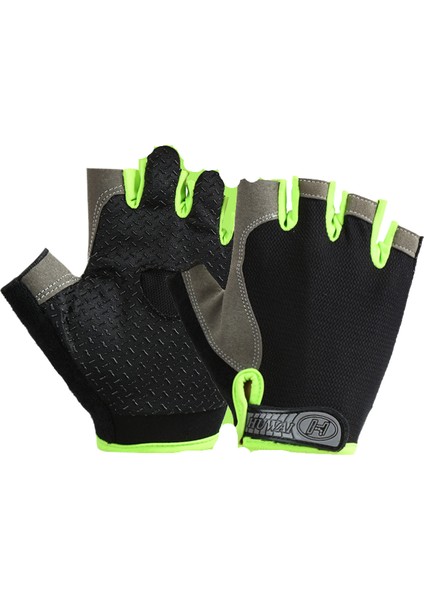 Bisiklet Eldivenleri Erkekler Kadınlar Için Bisiklet Eldivenleri, Yarım Parmak Bisiklet Eldiveni Yol Bisiklet Eldivenleri Şok Emici Dağ Bisikleti Eldivenleri-Yeşil (M) (Yurt Dışından)