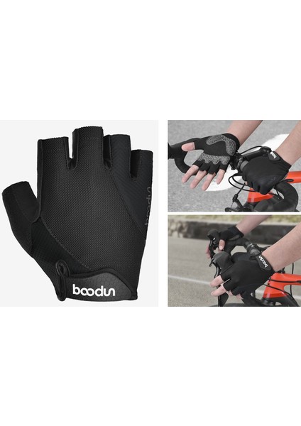 Bisiklet Eldivenleri Bisiklet Eldivenleri Dağ Yolu Kaymaz Şok Emici Ped Erkekler ve Kadınlar Için Nefes Alabilir Yarım Parmak Bisiklet-Siyah (L) (Yurt Dışından) fiyatları