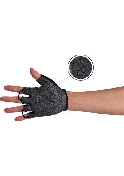 Yarım Parmak Dağ Yol Bisikleti Döngüsü Eldiven Kaymaz Şok Emici Yastıklı Nefes Alabilir Mtb Bisiklet Bisiklet Eldiven Spor Erkek Kadın-Siyah (Xl) (Yurt Dışından) fırsatları