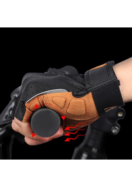 Bisiklet Eldivenleri, Nefes Alabilir Açık Hava Bisiklet Eldivenleri Erkekler ve Kadınlar Için Yarım Parmak Bisiklet Eldivenleri Spor Salonu Için Kaymaz Şok Emici Mtb Binme Koşu Egz (Yurt Dışından) modelleri