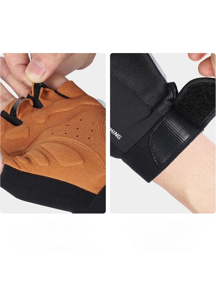 Bisiklet Eldivenleri, Nefes Alabilir Açık Hava Bisiklet Eldivenleri Erkekler ve Kadınlar Için Yarım Parmak Bisiklet Eldivenleri Spor Salonu Için Kaymaz Şok Emici Mtb Binme Koşu Egz (Yurt Dışından) fırsatları