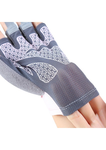 Yarış Eldiveni Kaymaz Jel Kısa Parmak Nefes Yaz Eldiven Dağ Yol Bisikleti Sürme Bisiklet Koşu Eldivenleri-Gri (M) (Yurt Dışından) fiyatları