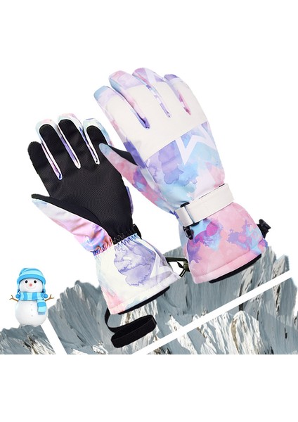 Motosiklet Eldivenleri Kış Sıcak Dokunmatik Ekran Su Geçirmez Rüzgar Geçirmez Koruyucu Giysi (M, Lotus Kökü Mor) (Yurt Dışından) modelleri