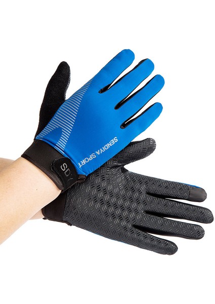 Bisiklet Eldivenleri, Rüzgar Geçirmez Dokunmatik Ekran Kaymaz Silikon Jel Eldiven, Erkek ve Bayan Için Astar Koşu Eldivenleri Mavi (Xl) (Yurt Dışından) modelleri
