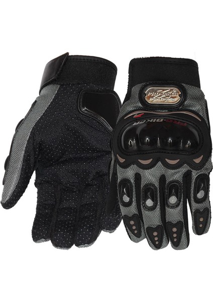 Motosiklet Eldiveni Dokunmatik Ekran Yaz Motosiklet Powersports Koruyucu Yarış Eldiveni (L-Gri) (Yurt Dışından)