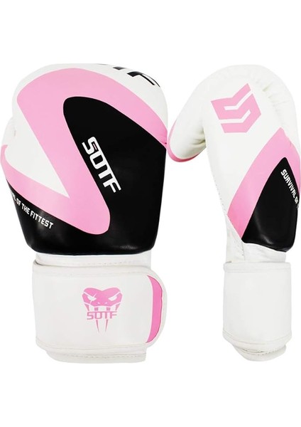 Eldivenler Erkek Boks Eldivenleri Ağır Hizmet Paketi Antrenman Eldivenleri Kadın Mma (Pembe) 12OZ (Yurt Dışından) fiyatları