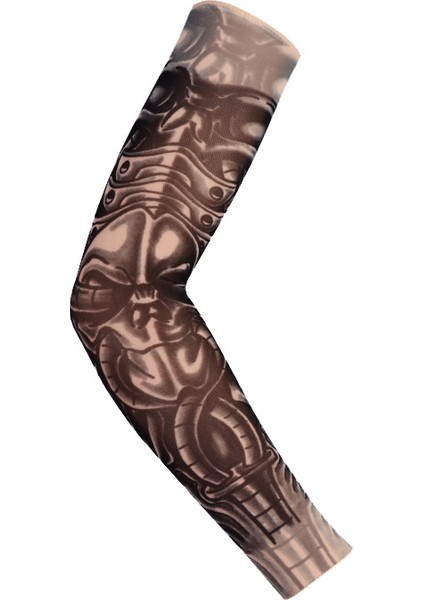 Sahte Geçici Dövme Kollu Yetişkin Kadın Erkek Elastik Kol Çorap Üzerinde Kayma Unisex Parti Cadılar Bayramı Dövme Biker Güneş Bloğu 1 PAIR-GKK023 (Yurt Dışından)