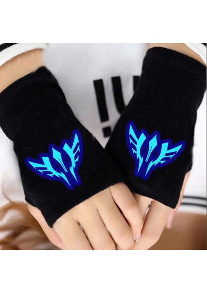 Kış Eldivenleri, Parlak Anime, Tek Parça Eldivenler, Erkek ve Kadın, Sıcaklık, Yarım Parmak Binicilik Eldivenleri, Luffy, Sızdıran Parmaklar（5） (Yurt Dışından)