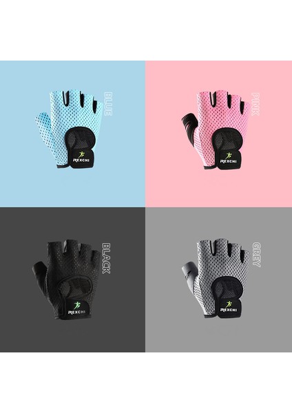 Spor Eldivenleri Yarım Parmak Bayan Koruma Dambıl Yatay Çubuk Egzersiz Bisiklet Dağcılık Kaymaz Nefes Alabilir (Xl, XG08 Pembe) (Yurt Dışından) fiyatları