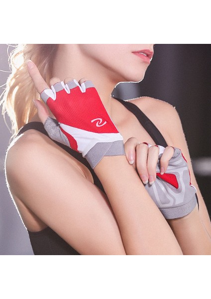 Yarım Parmak Bisiklet Eldiveni - Nefes Alabilir, Kaymaz - Parmaksız Şok Emici Eldiven, Erkek ve Kadın-Gri(Xl) (Yurt Dışından) fırsatları