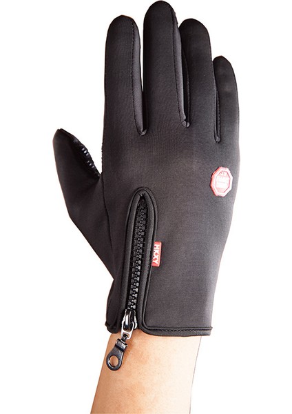 Erkekler ve Kadınlar Için Bisiklet Eldivenleri - Spor Çalışma Bisikleti Için Dokunmatik Ekranlı Termal Eldiven Kaymaz Golf Siyah (Xl) (Yurt Dışından)