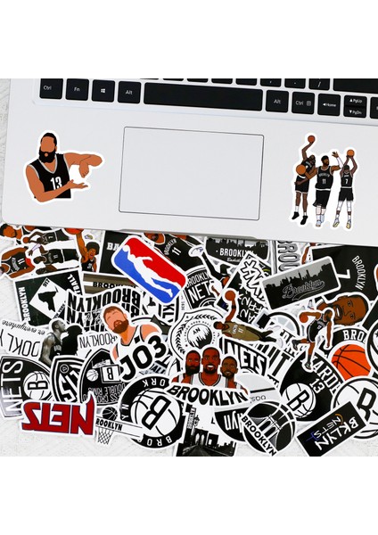 Nba-Nets Basketbol Yıldızları Çıkartmaları, 50'li Set, Su Geçirmez ve Uv Işınlarına Dayanıklı, Tüm Aletleriniz Için Harika (Yurt Dışından)