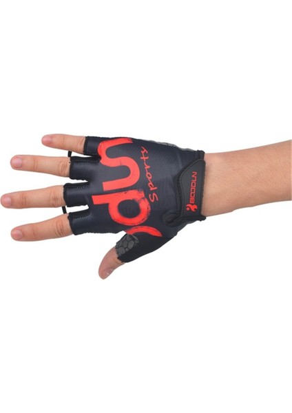 Yarım Parmak Dağ Yol Bisikleti Bisiklet Eldiven Kaymaz Şok Emici Yastıklı Nefes Alabilir Mtb Bisiklet Bisiklet Eldiven Spor Erkek Kadın-Siyah (M) (Yurt Dışından) fiyatları