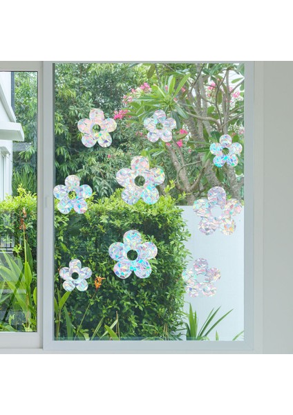 Çarpışma Önleyici Pencere Uyarısı Kuş Çıkartmaları Siluetleri Cam Kapı Koruması ve Kuşları Kaydetme, Şeffaf (9 Siluet) (Yurt Dışından)