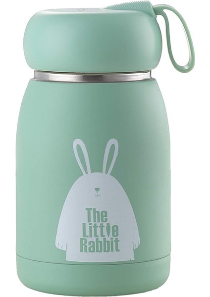 Sevimli Mini Çocuk Paslanmaz Çelik Termos Öğrenci Su Bardağı Açık Taşınabilir Bardak 11 Oz (Yeşil) (Yurt Dışından)