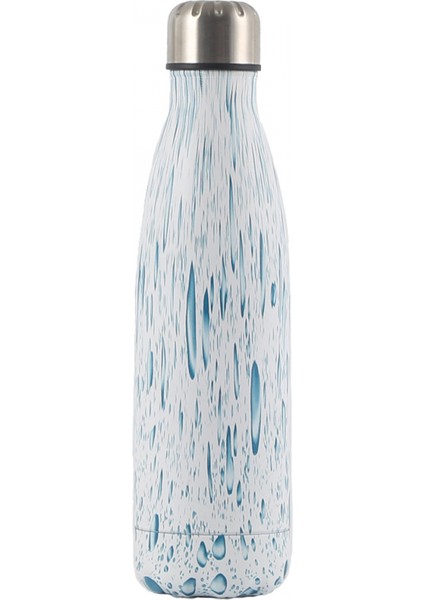 Yalıtım Fincan Spor Su Isıtıcısı Paslanmaz Çelik Yaratıcı Ahşap Tahıl Kola Şişesi Beyaz Su Damlası (Yurt Dışından)