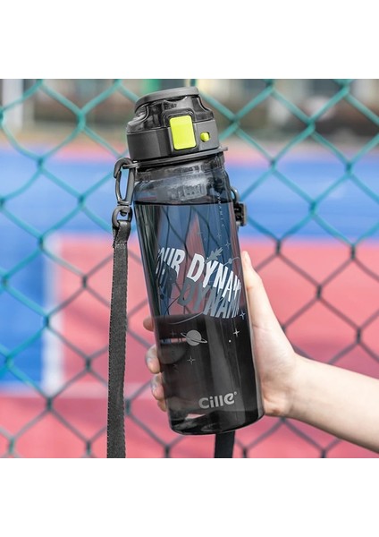 920ML Büyük Kapasiteli Su Saplı Şişe Kordon Açık Alan Sporları Koşu Tırmanma Spor Salonu Eğitimi Plastik Spor Şişeleri (Yurt Dışından) fırsatları