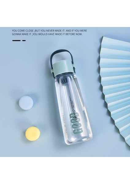 Taşınabilir Dış Mekan Filtreli Büyük Kapasiteli Taşıma Basit Spor Su Bardağı Uzay Bardağı Plastik Bardak (Mavi-Mavi) (Yurt Dışından) modelleri