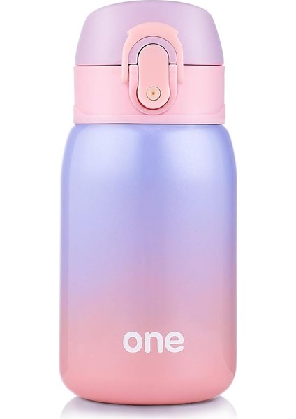 Çocuk Su Şişesi, 24 Saat Soğutma ve 12 Saat Sıcak Tutma Için Çift Duvar Vakum Yalıtımlı Paslanmaz Çelik Şişe Mor-Pembe (Yurt Dışından)