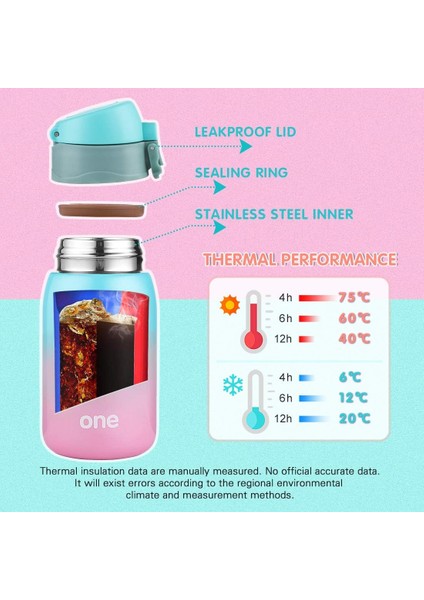 Çocuk Su Şişesi, 24 Saat Soğutma ve 12 Saat Sıcak Tutma Için Çift Duvar Vakum Yalıtımlı Paslanmaz Çelik Şişe Mor-Pembe (Yurt Dışından) fiyatları