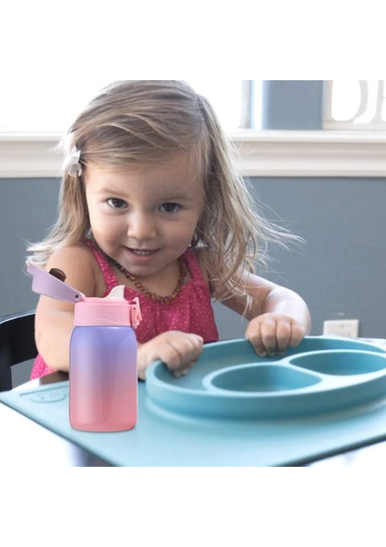 Çocuk Su Şişesi, 24 Saat Soğutma ve 12 Saat Sıcak Tutma Için Çift Duvar Vakum Yalıtımlı Paslanmaz Çelik Şişe Mor-Pembe (Yurt Dışından) modelleri