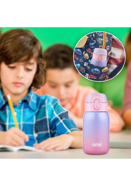 Çocuk Su Şişesi, 24 Saat Soğutma ve 12 Saat Sıcak Tutma Için Çift Duvar Vakum Yalıtımlı Paslanmaz Çelik Şişe Mor-Pembe (Yurt Dışından) fırsatları
