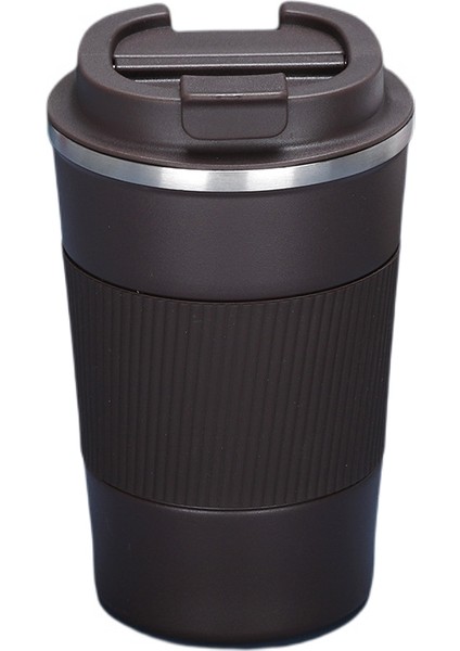 Kahve Yalıtım Fincan Paslanmaz Çelik Vakum Bardak Hediye Fincan Açık Taşınabilir Kullanışlı Araba Iş Su Bardağı, 380 ml (Yurt Dışından)
