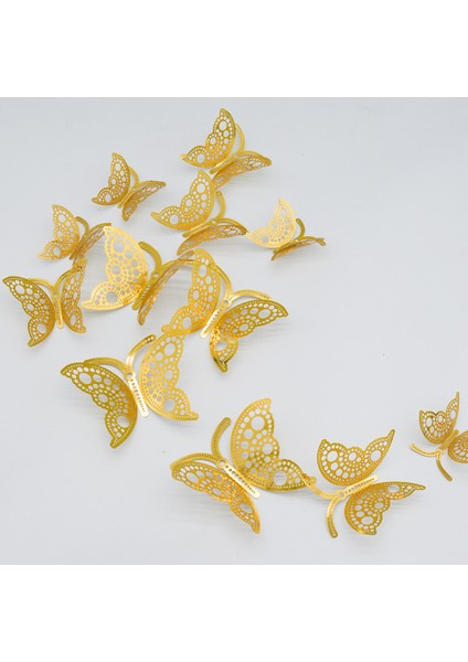 12 Adet 3D Metal Doku Stereo Hollow Kelebek Duvar Etiketi HB012 Inci Siyah (Yurt Dışından) fırsatları