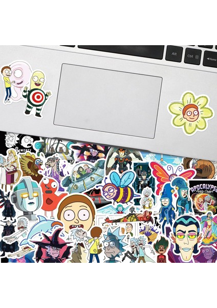 Uçan Daire Rick ve Morty Suluboya Vinil Çıkartmalar, 50'li Set, Suya Dayanıklı ve Uv Dirençli, Tüm Aletleriniz Için Mükemmel (Yurt Dışından)