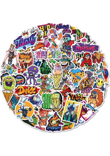 Sokak Graffiti Kişilik Yaratıcılık Çıkartmaları, 50'li Set, Suya Dayanıklı ve Uv'ye Dayanıklı, Tüm Aletleriniz Için Harika (Yurt Dışından) modelleri