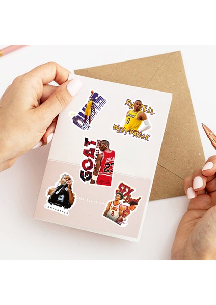 Karikatür Basketbol Oyuncusu Logo Çıkartmaları, 50'li Set, Suya Dayanıklı ve Uv Dirençli, Tüm Aletleriniz Için Mükemmel (Yurt Dışından) indirimleri