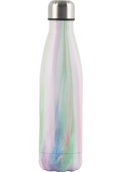 Yalıtım Fincan Spor Su Isıtıcısı Paslanmaz Çelik Yaratıcı Ahşap Tahıl Kola Şişesi Renkli Pembe (Yurt Dışından)