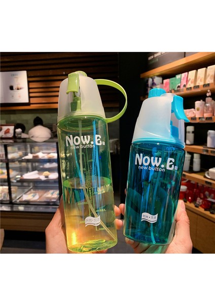 Sprey Su Bardağı Yaratıcı Açık Hava Sporları Plastik Su Şişesi Yaz Hidrasyon Soğutma Bardağı Yeşil (Opp Torba) 400ML (Yurt Dışından) modelleri