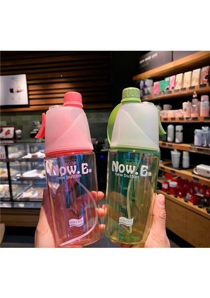 Sprey Su Bardağı Yaratıcı Açık Hava Sporları Plastik Su Şişesi Yaz Hidrasyon Soğutma Bardağı Yeşil (Opp Torba) 400ML (Yurt Dışından) indirimleri