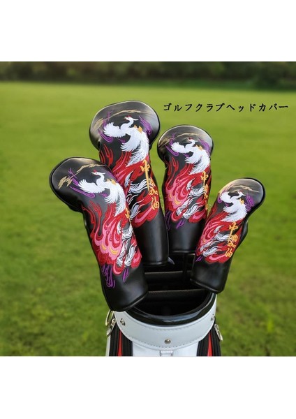 4 Su Geçirmez Golf Kulübü Başkanı Kapakları Set Golf Atıcı Başörtüsü Pu + Kadife 2 (Yurt Dışından)