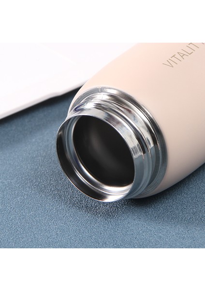 304 Paslanmaz Çelik Yalıtımlı Su Şişesi Bir Yandan Açık Termos Vakum Bardak Taşınabilir Seyahat Kupa Spor Bardak Şişesi Çift Katmanlı (Pembe) (Yurt Dışından) fırsatları