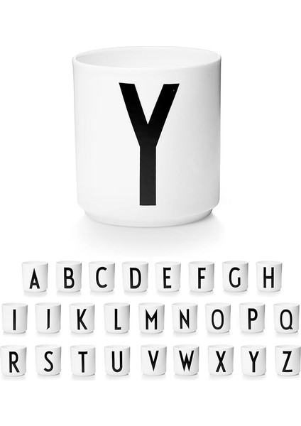 Mektup Kahve Fincanı/mektup Kupa Basit Tarzı (Mektup Y) (Yurt Dışından)