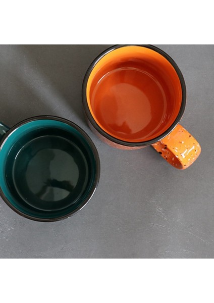 Hediye Seramik Kamp Ateşi Kupa, Tekli 12OZ - Turuncu (Yurt Dışından) modelleri