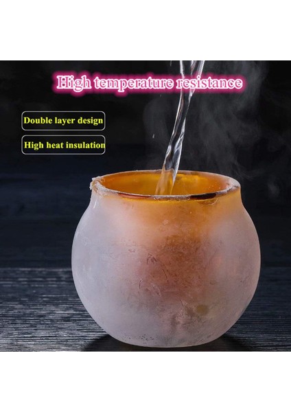 Sevimli Kupalar Ayı Çay Kahve Fincanı Süt Çift Çift Duvar Cam Kupalar Komik Sevgililer Günü Doğum Günü Hediyeleri Sizin Için, Sarı (Yurt Dışından)
