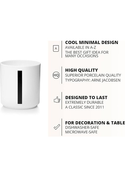 Mektup Kahve Fincanı / Mektup Kupa Basit Tarzı (Mektup I) (Yurt Dışından) fiyatları