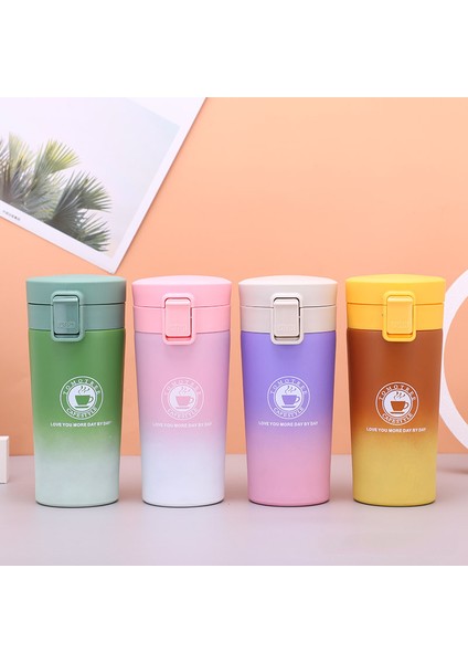 Sıçrama Kapak Paslanmaz Çelik Kahve Fincanı Çift Katmanlı Büyük Kapasiteli Araba Kupa Tatil Hediyesi, 500 ml (Yurt Dışından) fırsatları