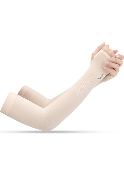 Güneşten Korunma Kol Kolluları Güneş Kollukları Erkek Kadın Gençler Futbol, Golf, Voleybol 2 Çift 【parmak Seti】ten Rengi (Yurt Dışından)