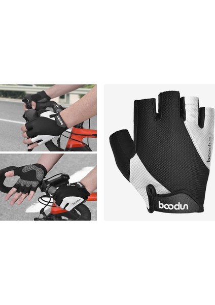 Bisiklet Eldivenleri Bisiklet Eldivenleri Dağ Yolu Kaymaz Şok Emici Ped Erkekler ve Kadınlar Için Nefes Alabilir Yarım Parmak Bisiklet-Gri(S) (Yurt Dışından) fiyatları