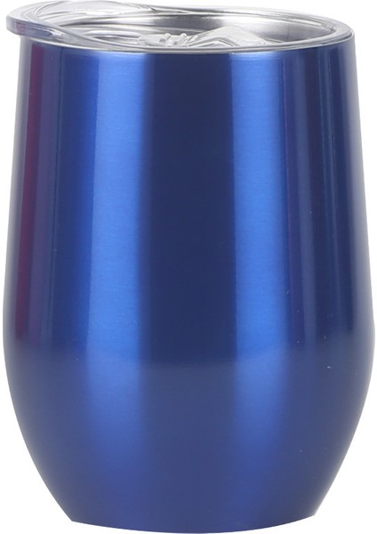 Yumurta Bardağı Paslanmaz Çelik Yaratıcı U Şeklinde Kırmızı Şarap Yalıtım Fincan Büyük Göbek 12 Oz Yumurta Kabuğu Fincan Yıldız Okyanus Mavi (Yurt Dışından)