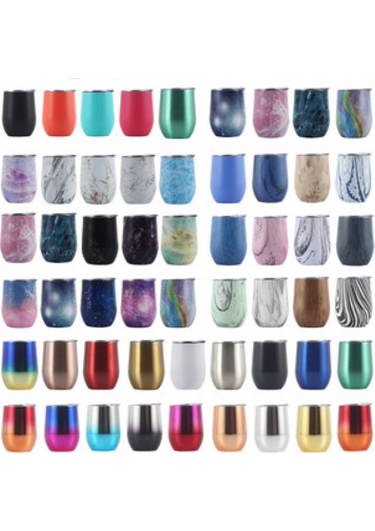 Yumurta Bardağı Paslanmaz Çelik Yaratıcı U Şeklinde Kırmızı Şarap Yalıtım Fincan Büyük Göbek 12 Oz Yumurta Kabuğu Fincan Yıldız Okyanus Mavi (Yurt Dışından) fırsatları