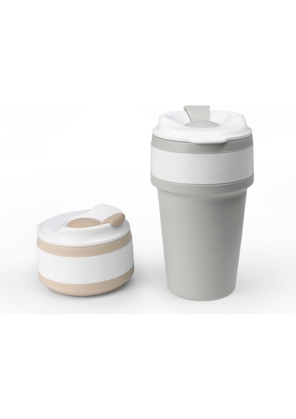 Katlanabilir Kahve Fincanı, Taşınabilir Katlanabilir Seyahat Kupa, 15OZ450ML Dayanıklı ve Yeniden Kullanılabilir Kamp Kupası, Seyahat Için Pipetli ve Kapaklı Silikon Cep Bardak, Aç (Yurt Dışından) modelleri