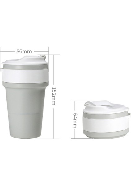 Katlanabilir Kahve Fincanı, Taşınabilir Katlanabilir Seyahat Kupa, 15OZ450ML Dayanıklı ve Yeniden Kullanılabilir Kamp Kupası, Seyahat Için Pipetli ve Kapaklı Silikon Cep Bardak, Aç (Yurt Dışından) fırsatları